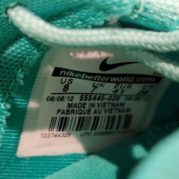 Nike Roshe Run GPX “Atomic Teal Floral” Floral Graphic Pack 555445-330 Size 8.0M - Picture 12 of 12